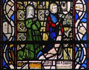 Window w43 depicting donors by English School