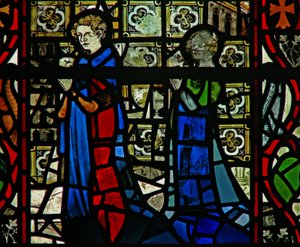 Window w44 depicting donors by English School