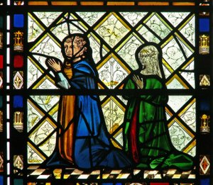 Window W46 depicting donors by English School