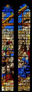 Window w4 depicting the Adoration of the Magi