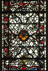 Window W57 depicting grisaille by English School