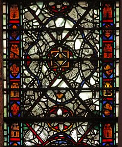 Window W58 depicting grisaille