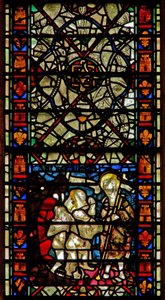 Window depicting the Harrowing of Hell