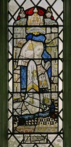 Window w5 depicting a donor - Margaret Fray by English School