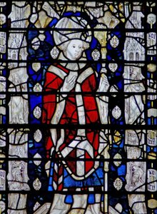 Window depicting St Chad by English School