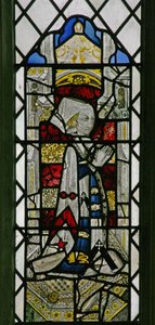 Window w7 depicting a donor - Anne Denstone by English School