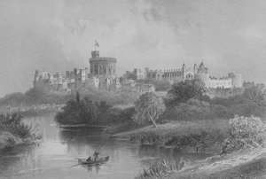 Windsor Castle, from The Gallery of Geography by Rev. Thomas Milner, published c.1880