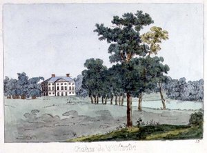 Wolterton Hall, Norfolk, home of the Walpoles, illustration from William Watts