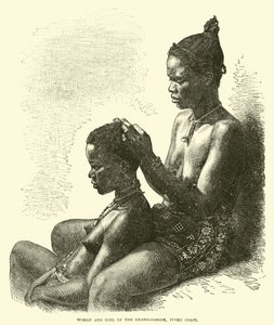 Woman and girl of the Grand-Bassam, Ivory Coast