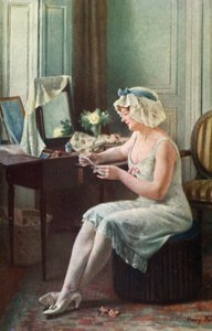 Woman reading a letter