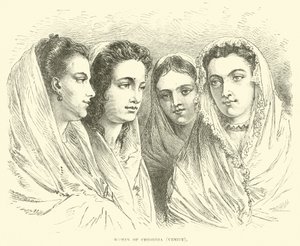 Women of Chioggia, Venice by English School