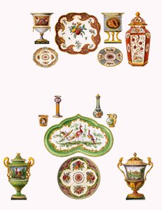 Worcester porcelain by English School