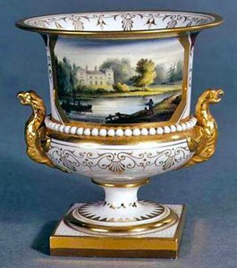Worcester vase by Flight, Barr and Barr, c.1830-35