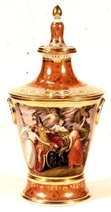 Worcester Vase Painted by Thomas Baxter
