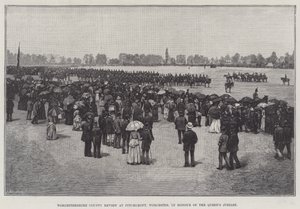 Worcestershire County Review at Pitchcroft, Worcester, in Honour of the Queen