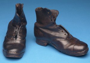 Working boots, c.1900 by English School