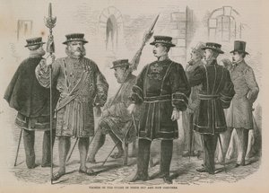 Yeomen of the Guard in Their Old and New Costumes by English School