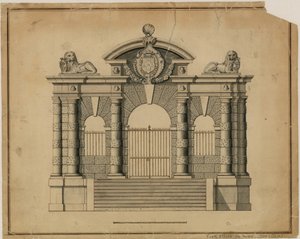 York Stairs by Inigo Jones, c 1626 by English School