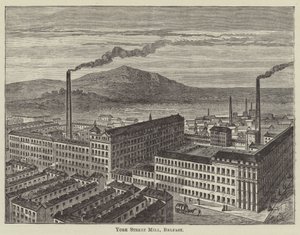 York Street Mill, Belfast by English School