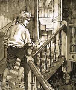 Young Handel Creeps Up the Stairs to the Attic to Play the Piano