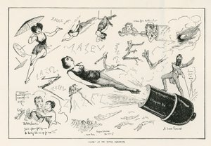 Zazel the Human Cannonball at the Royal Aquarium by English School