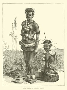 Zulu Girls in Dancing Dress