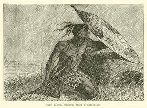 Zulu Taking Shelter from a Hailstorm