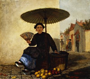 Fruit Seller by Enoch Wood Perry