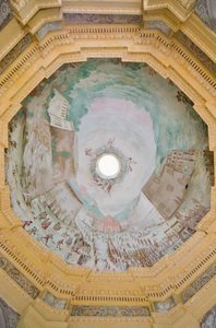 Vault with a Bird-Eye Perspective of the Sanctuary by Enrico and Guidobono Bartolomeo Haffner