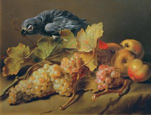 Still Life with Parrot and Grapes