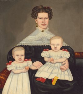 Mrs. Paul Smith Palmer and Her Twins by Erastus Salisbury Field