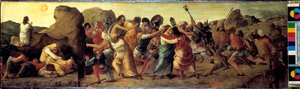 Prayer in the Garden of Gethsemane and Capture of Jesus (1482) by Ercole de Roberti