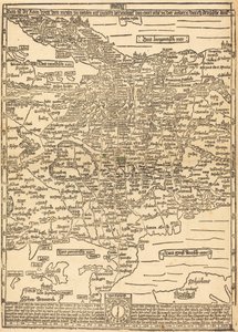 Road Map of Central Europe by Erhard Etzlaub