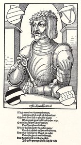 Portrait of Ulrich von Hutten, 1488-1523 by Erhard Schon