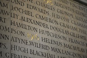 Memorial to the members of New College, Oxford, who lost their lives during World War I