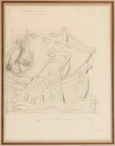Christ and the miraculous draught of fishes, December 1933 by Eric Gill