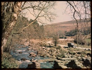 Clapper Bridge, Dartmeet, Widecombe in the Moor, Teignbridge, Devon, UK by Eric Maybank