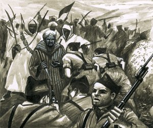 General Franco Fighting the Riff Rebels in Morocco by Eric Parker