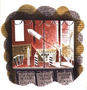 The Newsagent, Printed by the Curwen Press, from High Street, by J.M. Richards, Published by Country Life, 1938 (set of 24)
