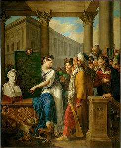 Allegory to the Glory of Napoleon I. The Muse Clio Shows by Erich Lessing
