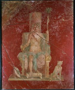 Bacchus on a throne