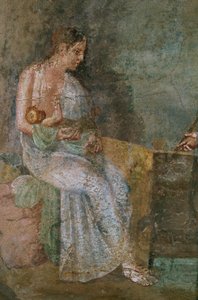 Danae and Perseus as a child by Erich Lessing