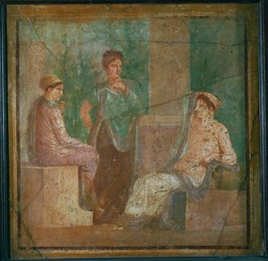 Nymph consulting the oracle by Erich Lessing