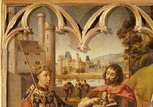 Retable of the Parliament of Paris: Saint Louis, Saint John Baptist, Saint Denis, Charlemagne