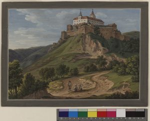 View of Castle Forchtenstein in Hungary by Erich Lessing