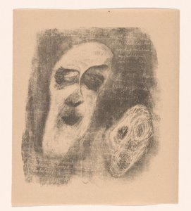 Two Narrow Faces with Empty Eye Sockets