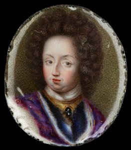 Miniature of Charles XI, King of Sweden by Erik Utterhielm