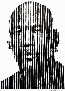 Abstract Line Face by Erik Van Velzen