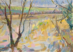 The Flooded Cherwell from Rousham II by Erin Townsend