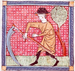 June: A Peasant Holding a Sickle from 